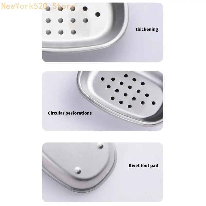 Double Layer Stainless Steel Soap Dish with Drainage – VIBE