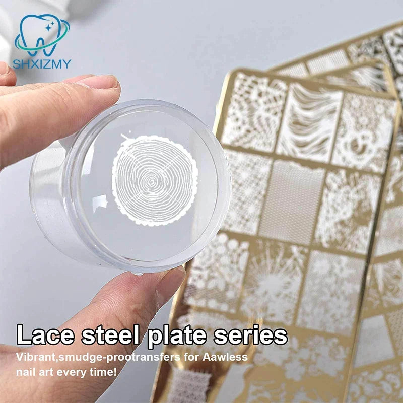 Nail Stamping Plates 12x6cm Butterfly Flower Cat Designs