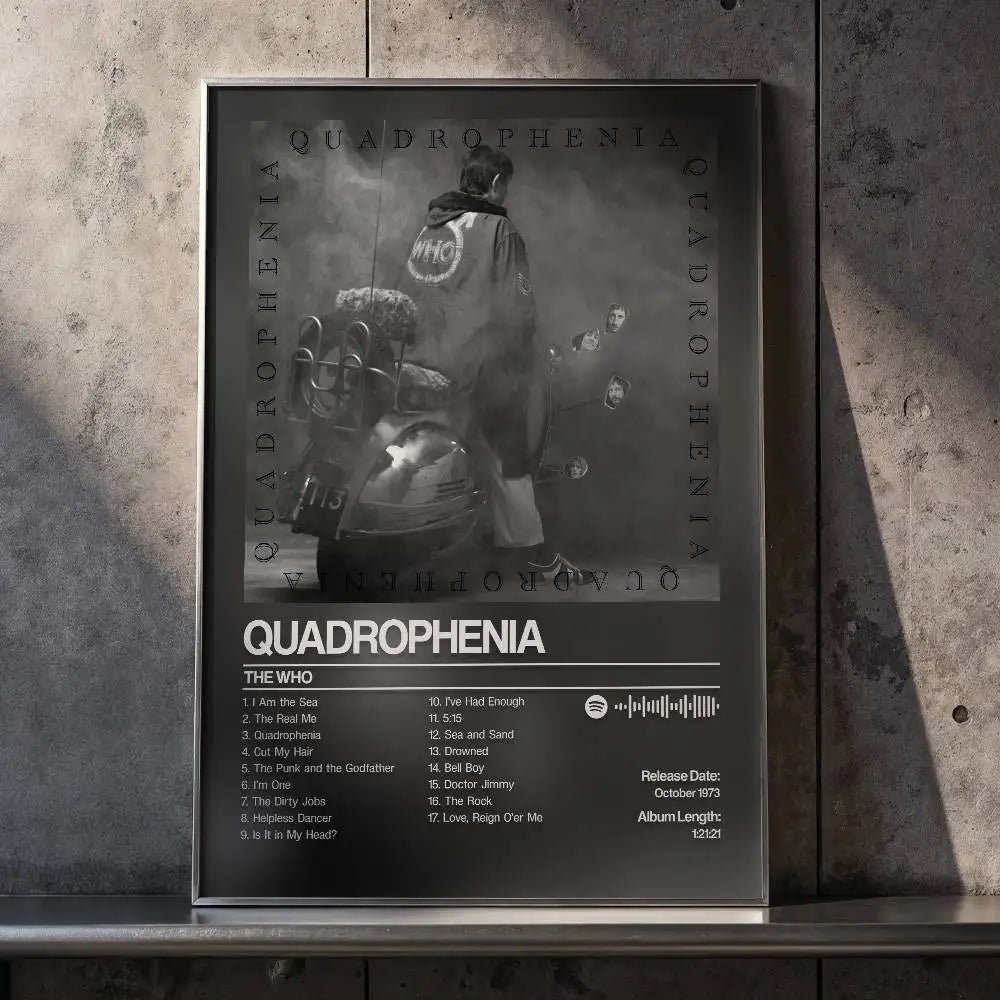 Quadrophenia The Who Art Poster – Self-Adhesive Waterproof