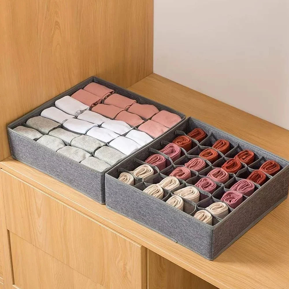 Foldable Underwear Organizer Box – Bra & Socks Drawer Storage