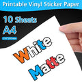 A4 Printable Vinyl Sticker Paper – Waterproof Inkjet Sheets