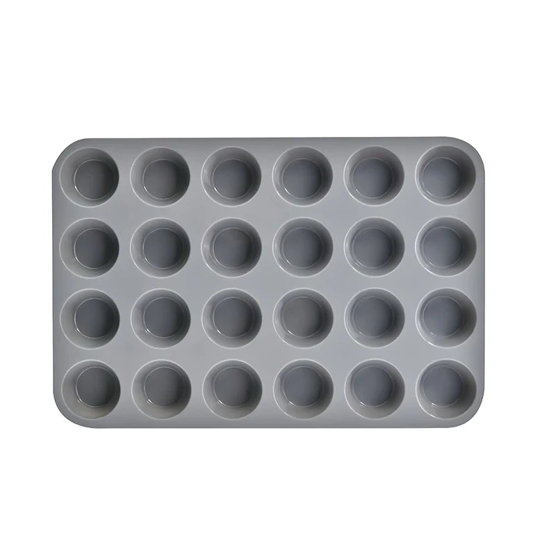 Silicone Baking Mold 12/24 Holes – Cupcake & Muffin Pan