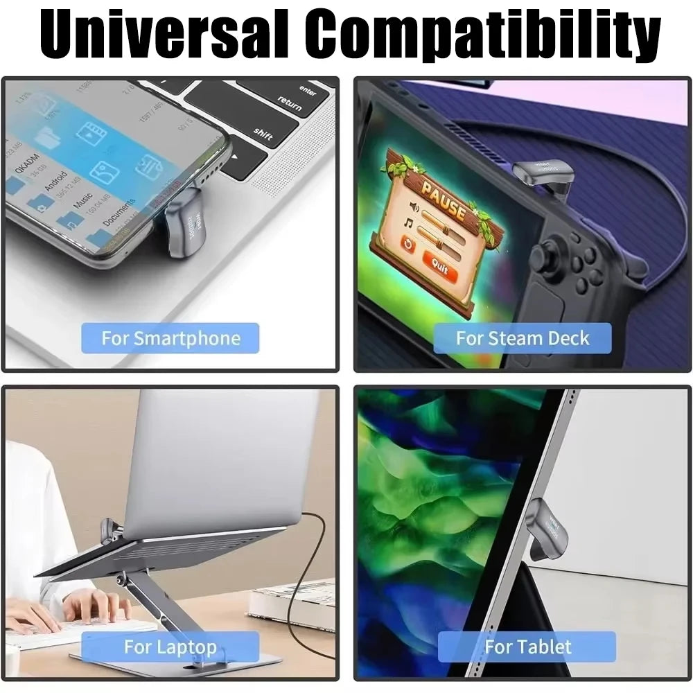100W U-Shape USB-C Cable 10Gbps 5A Fast Charge 4K@60Hz