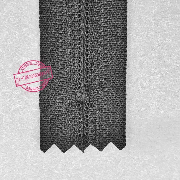 YKK3 Nylon Closed-End Zippers Black 10–24cm 10-Pack