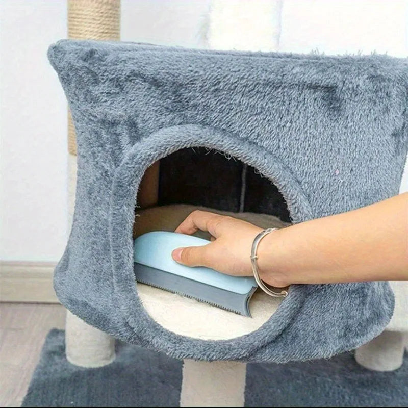 Pet Hair Removal Brush – Rubber Bristles for Cats & Dogs