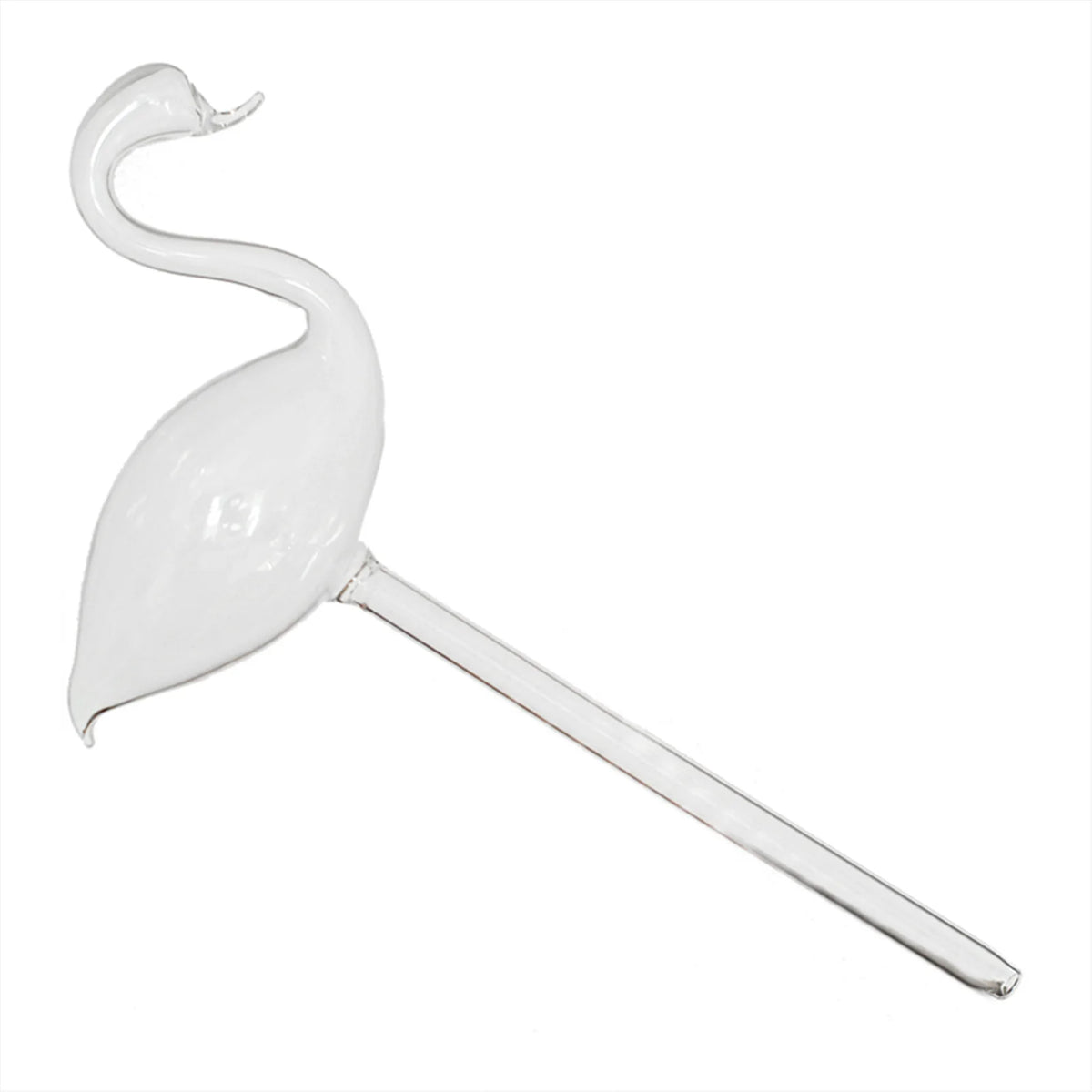 Swan Glass Self-Watering Device for Indoor Houseplants