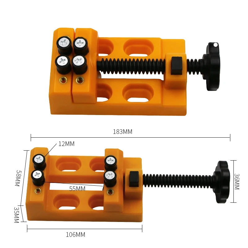 Mini Table Vise Bench Clamp Adjustable Drill Press Vice DIY