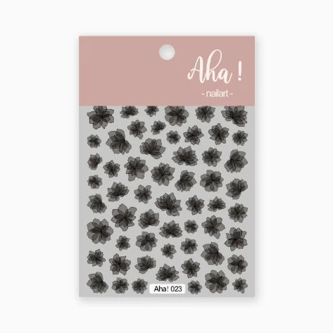 Smoky Black Celestial Nail Stickers – Moon Star Cloud Decals