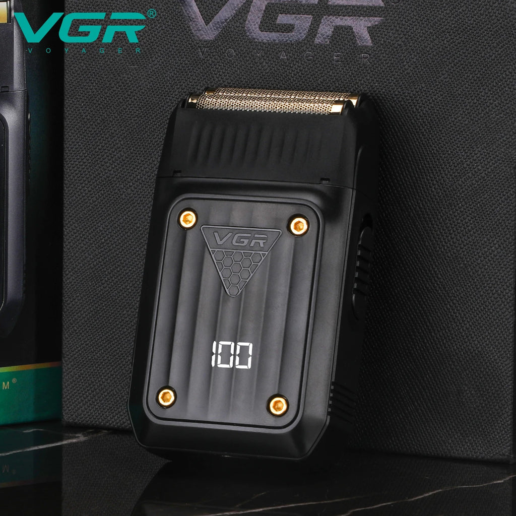 VGR V-363 Electric Foil Shaver with LED Display for Men