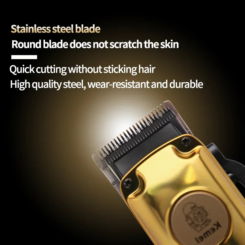 Kemei KM-510 Cordless Hair Clipper LCD USB Rechargeable