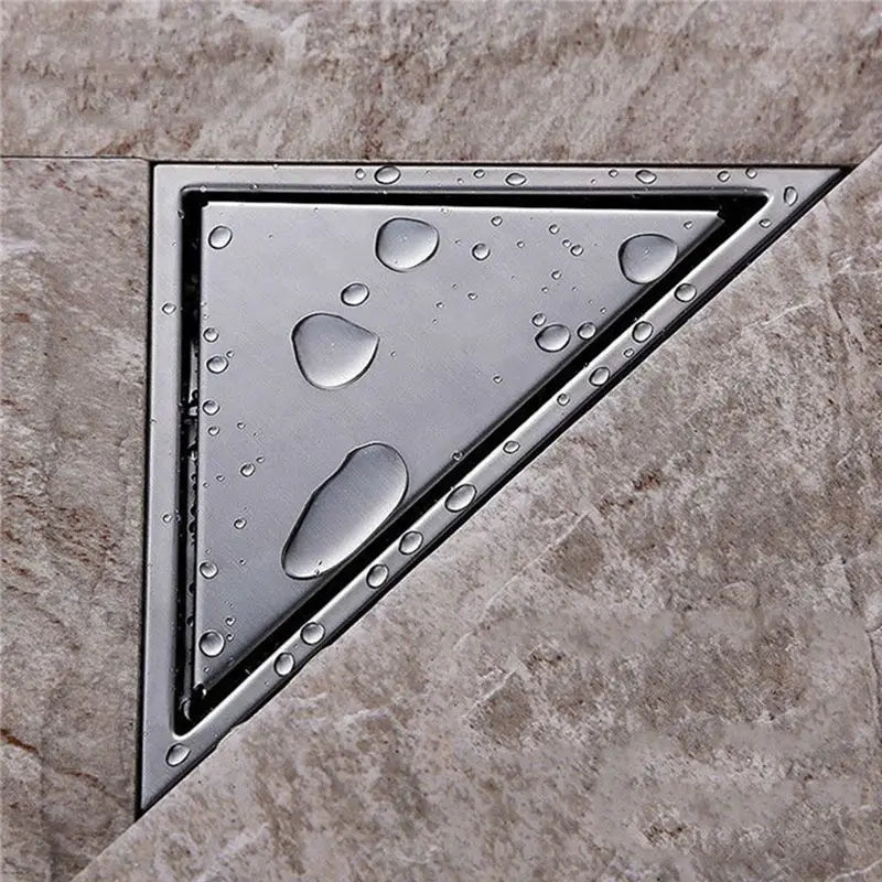 Triangle Tile Insert 304 Stainless Steel Shower Floor Drain