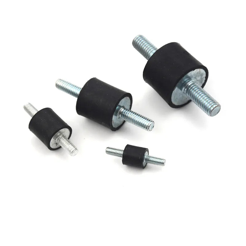 4-Pack M4–M8 Anti-Vibration Rubber Mounts for Compressors