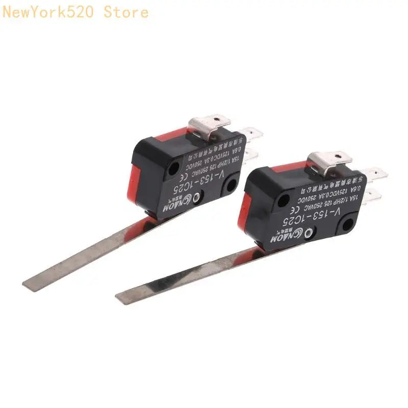 10-Pack V-153-1C25 SPDT Micro Limit Switches – Hinge Lever