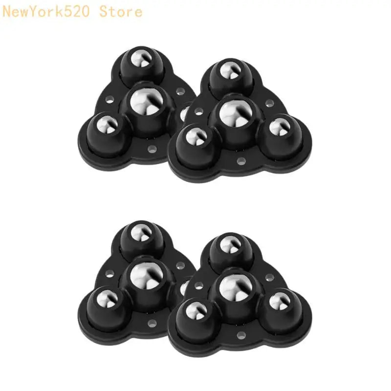 Set of 4 Adhesive Furniture Casters – No-Drill Steel Rollers