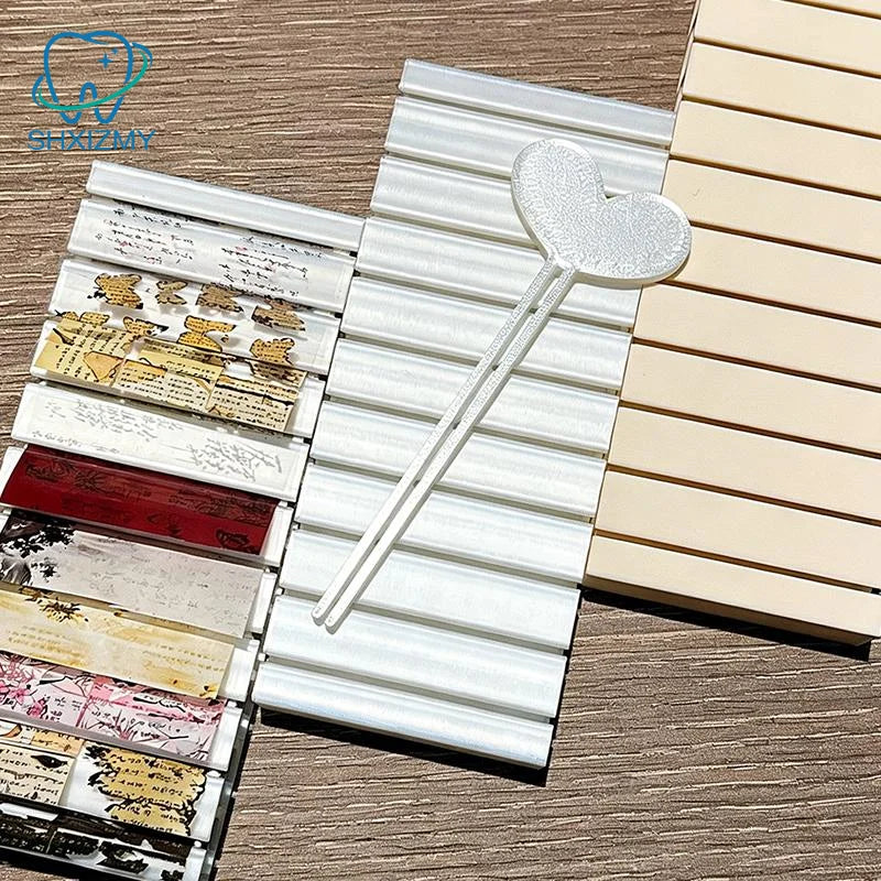 Nail Foil Roll Organizer – Clear Compartment Storage Case