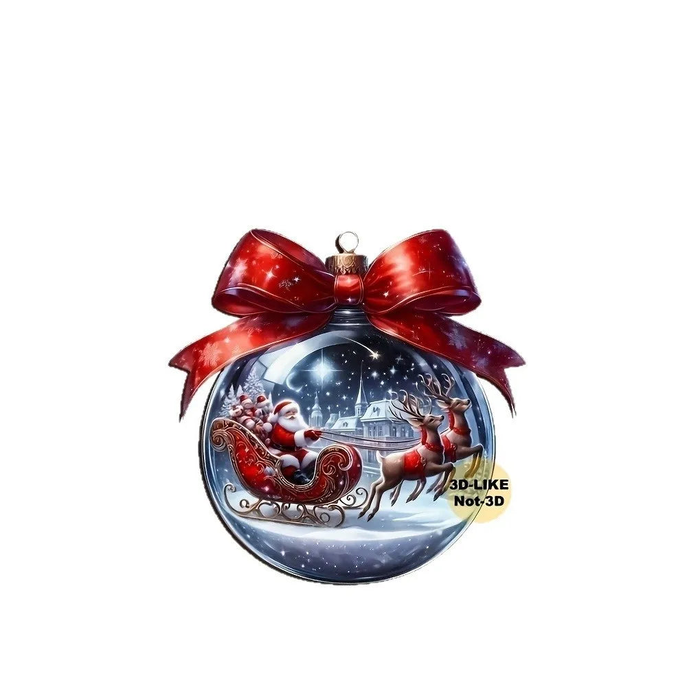 18/36Pcs Wooden Christmas Tree Ornaments – Santa Xmas Pendants