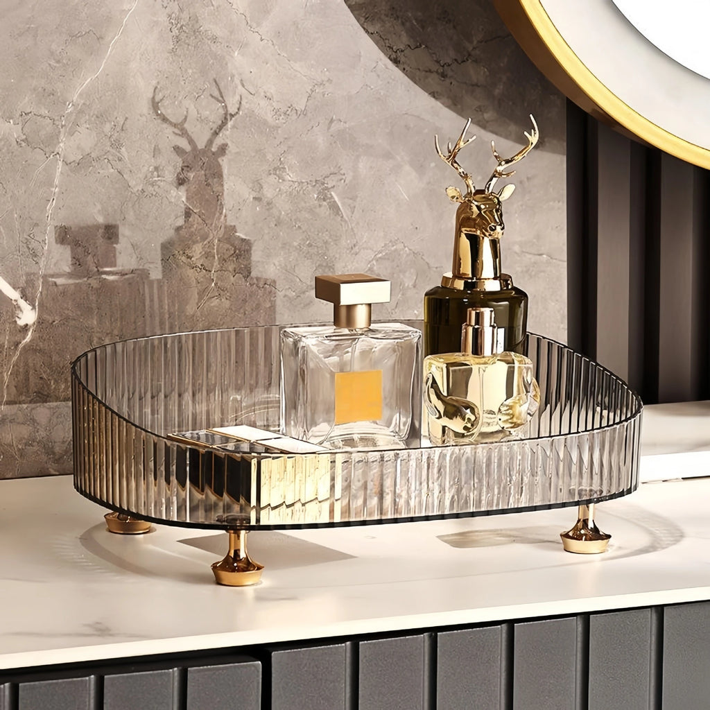 Multi-Compartment Acrylic Desktop Organizer – Makeup & Jewelry