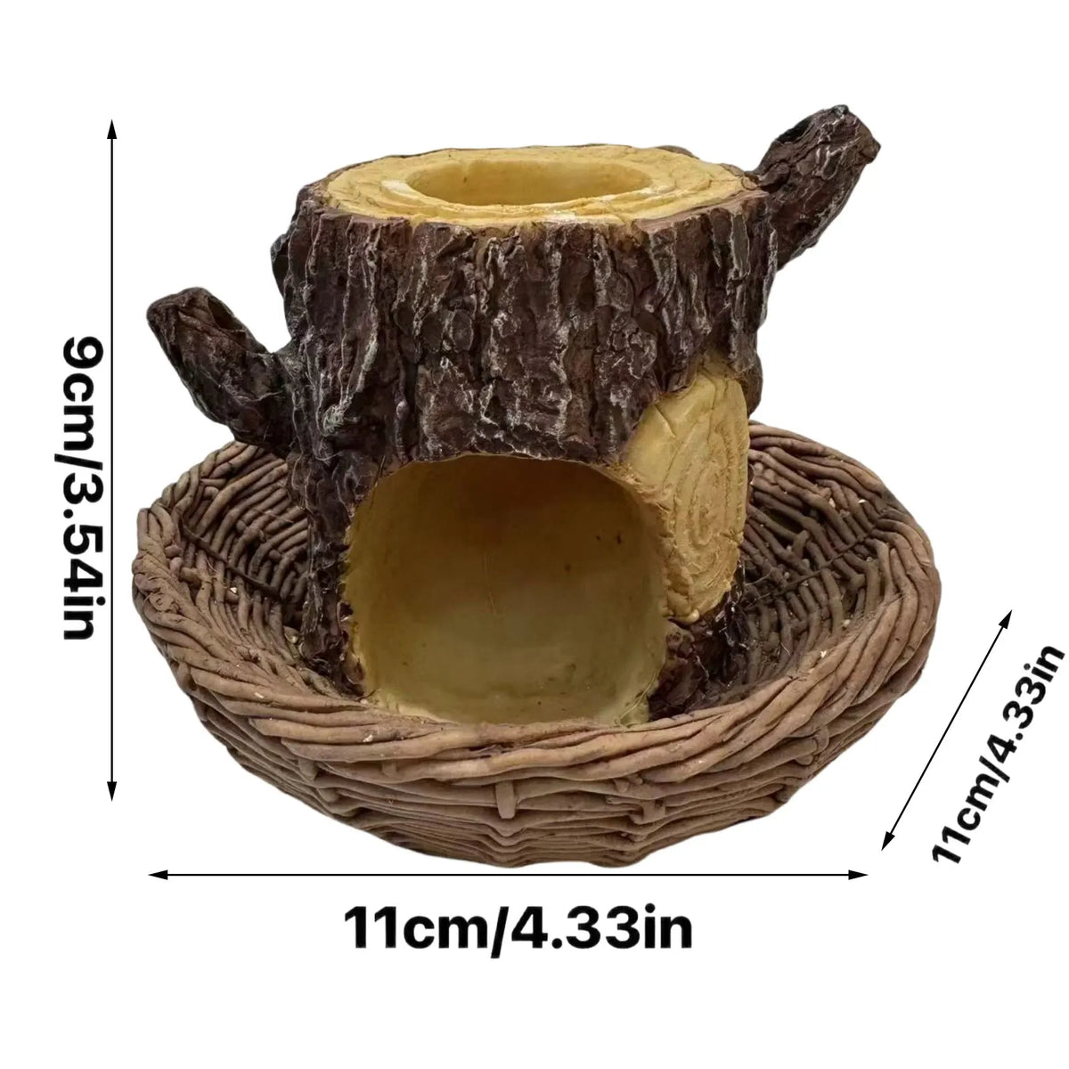Tree Stump Bird Feeder – Rustic Hanging Wild Bird Feeder