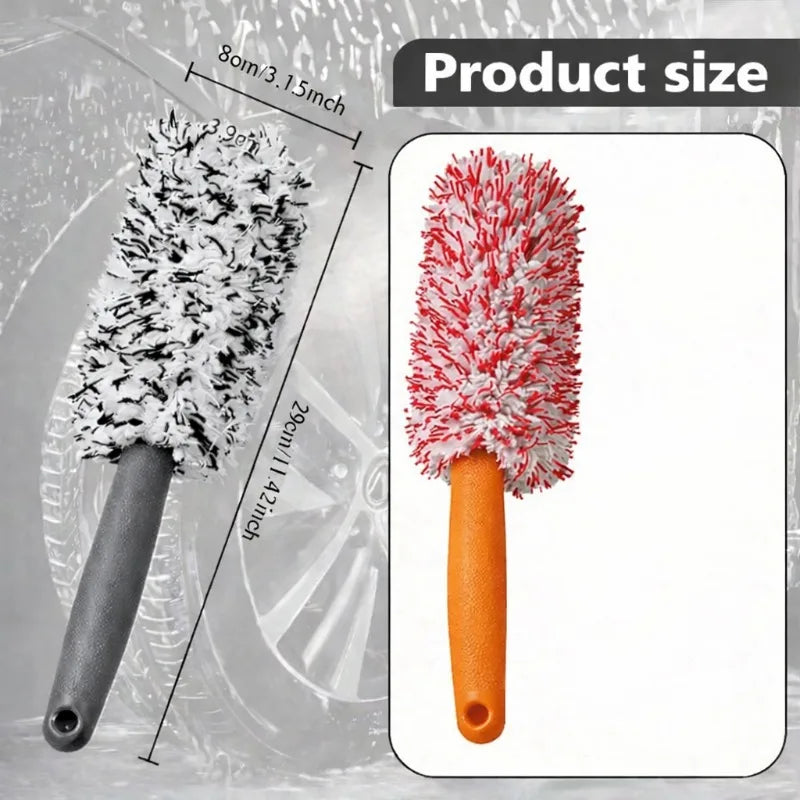 VIBE Wheel Cleaning Brush – Soft Bristle Car Detailing Tool