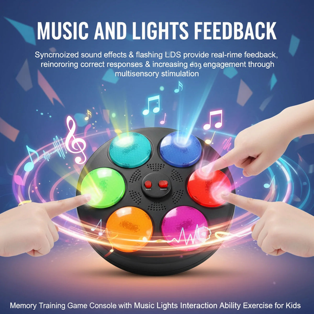 Memory Training Game Console – Interactive Toy with Lights