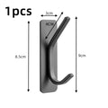 Self-Adhesive Stainless Steel Wall Hooks – No-Drill Organizer