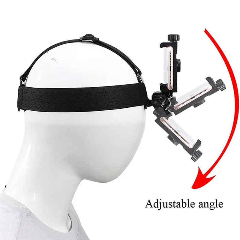Head Strap Phone Holder – POV Live Stream Headband Mount