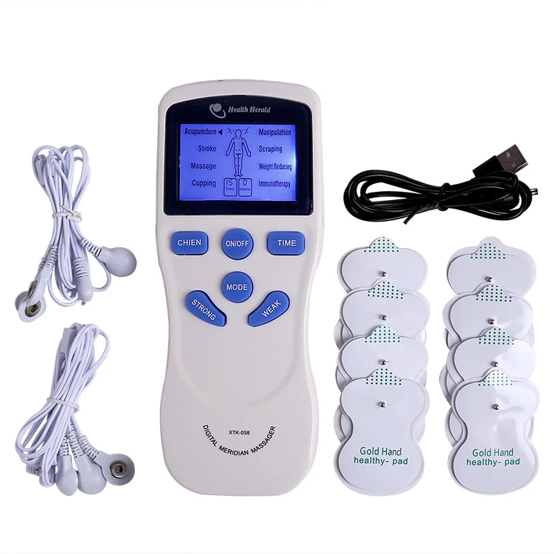 TENS Dual-Channel Muscle Stimulator & Body Massager Device