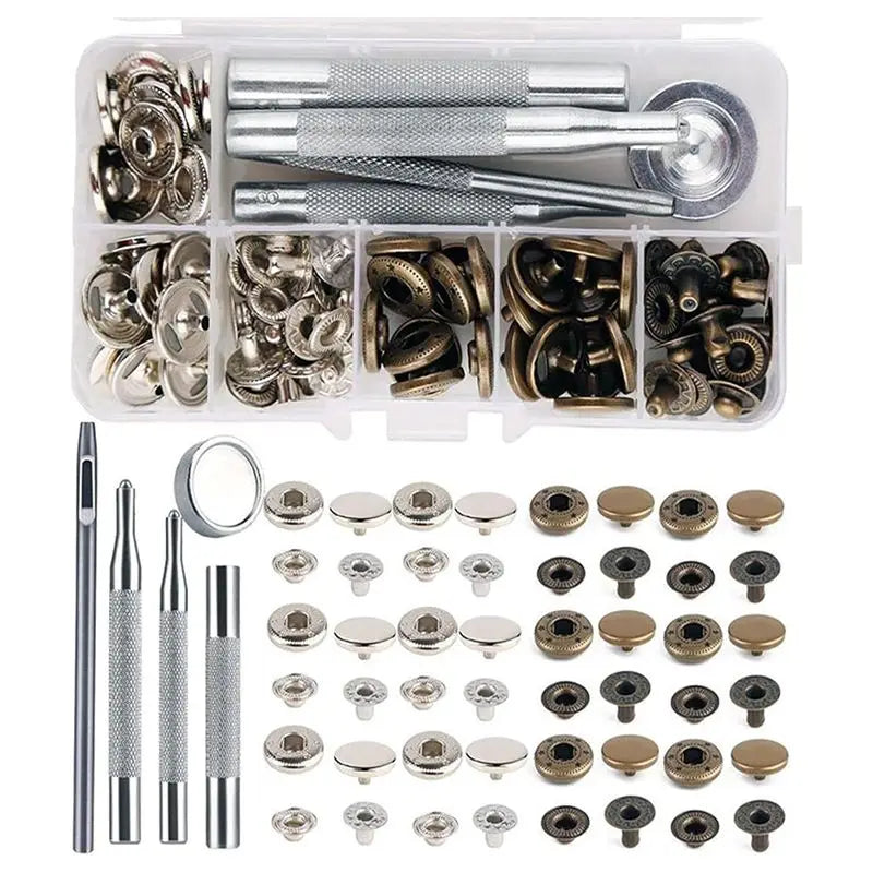 Leather Working Kit – Snap Fastener, Prong Punch & Storage Box