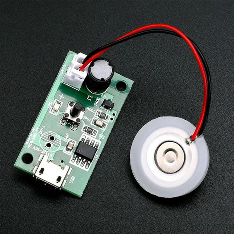 Ultrasonic Mist Maker DIY Kit – 5V PCB Driver & Atomizer Plate