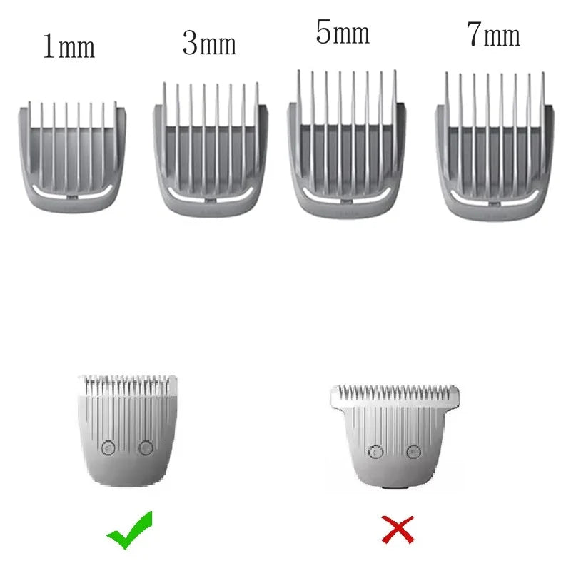Replacement Guide Combs & Blade for Philips Multigroom Trimmer