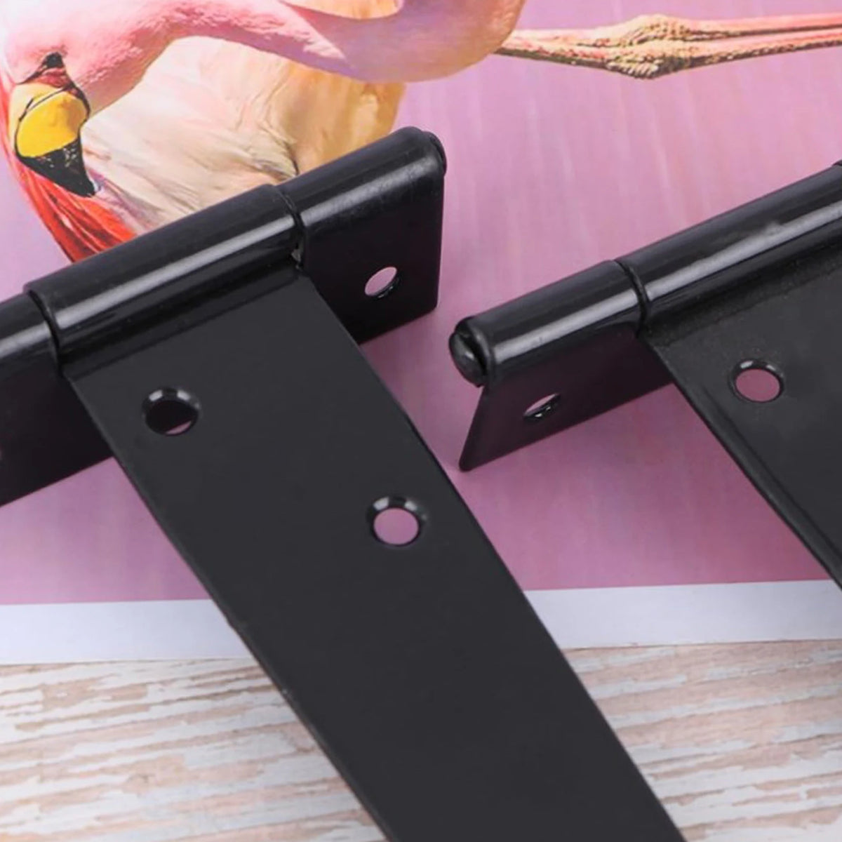 Heavy-Duty Iron T-Strap Barn Door Hinges – Easy Install
