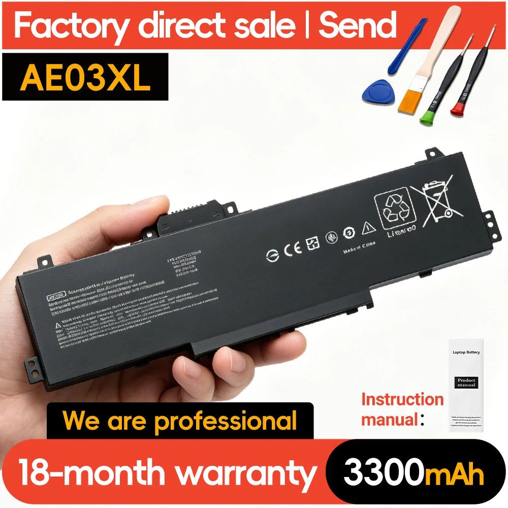 SUOZHAN AE03XL Battery for HP 14-EM 14-EP 15-FC 240 255 G10