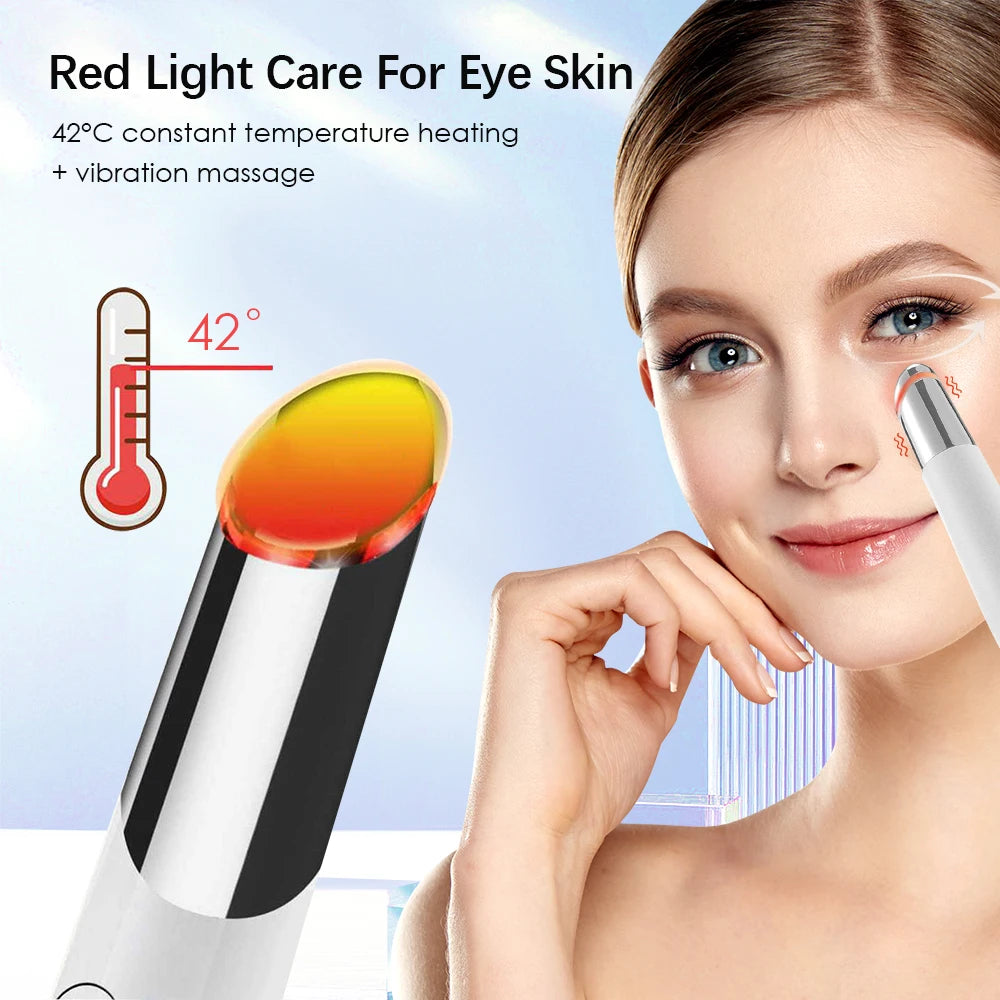 Hailicare Eye Massager – LED Light Vibration Heated Beauty Device