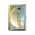 Vintage Metal Business Card Case – Slim Snap-Shut Holder