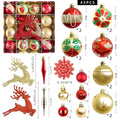 16/45PCS Electroplated Christmas Ball Ornaments Set – Tree Décor