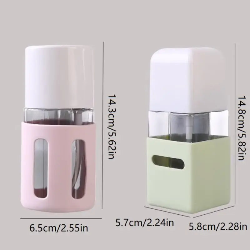 4-in-1 Refillable 60ml Travel Bottle Set with Pump Dispensers
