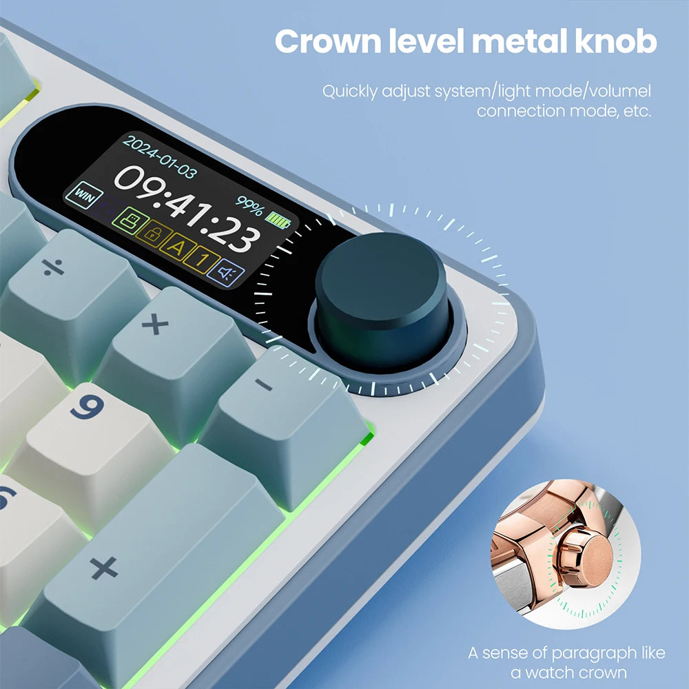 RK S98 98-Key Wireless Mechanical Keyboard | TFT, RGB, Hot Swap