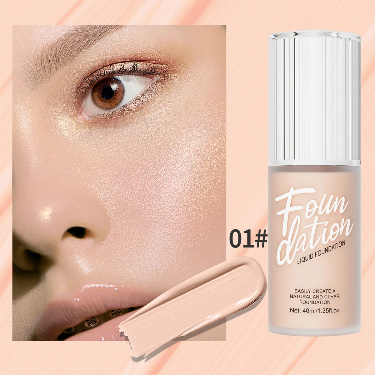 OREADEX Matte Liquid Foundation – Waterproof Full Coverage