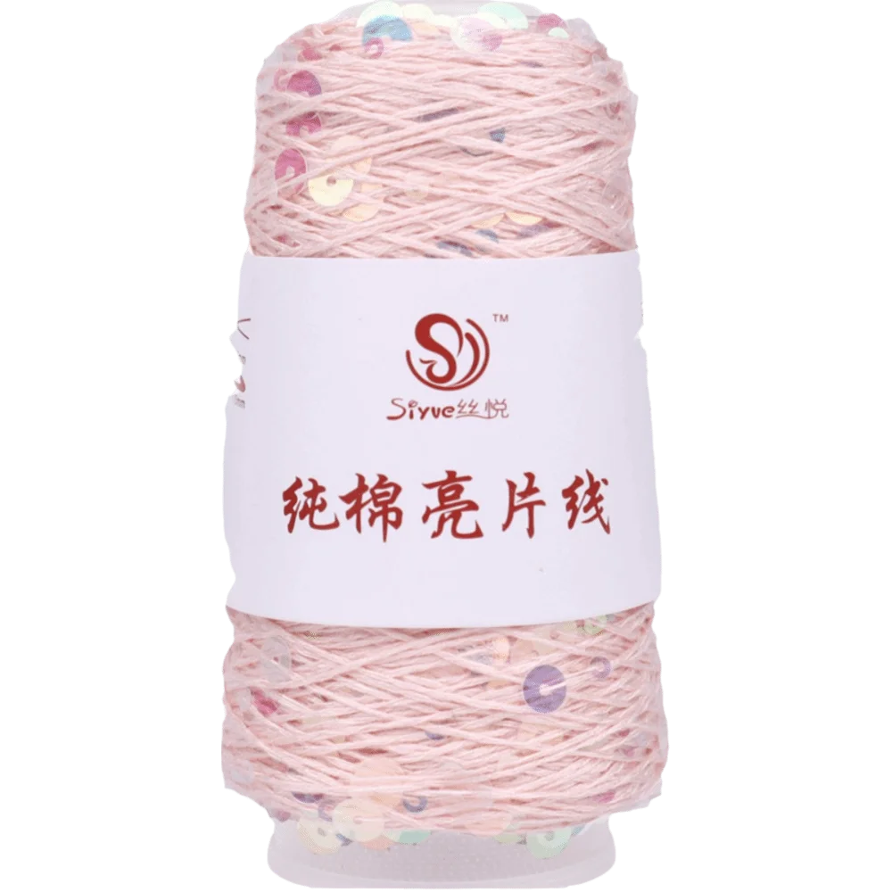 Sequin Glitter Hand Knitting Yarn – Polyester Bead Craft Thread
