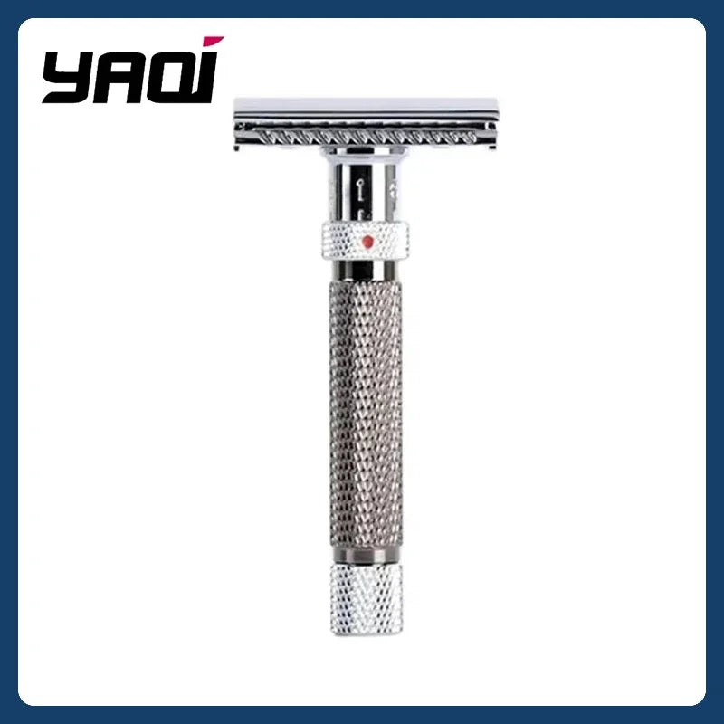 Yaqi The Final Cut Adjustable Safety Razor – Chrome & Gunmetal