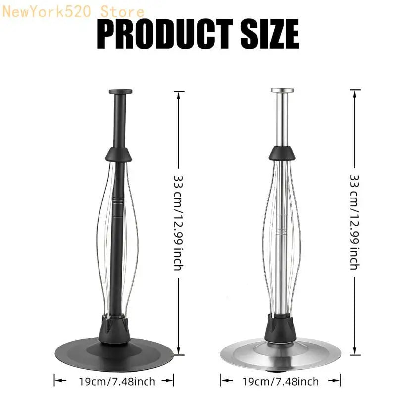 Stainless Steel Vertical Paper Towel Holder with Ratchet System
