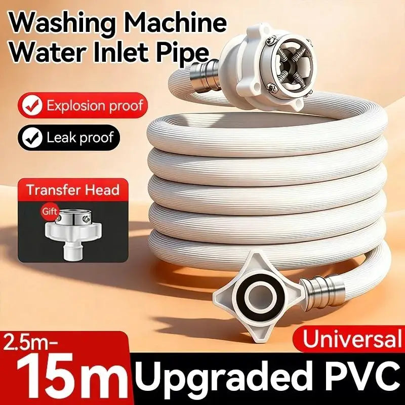 Washing Machine Inlet Hose 2.5M–4M Thickened PVC Universal