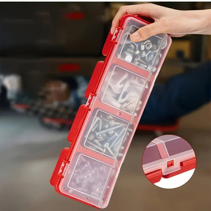 Multi-Compartment Organizer Box for Screws & Small Parts