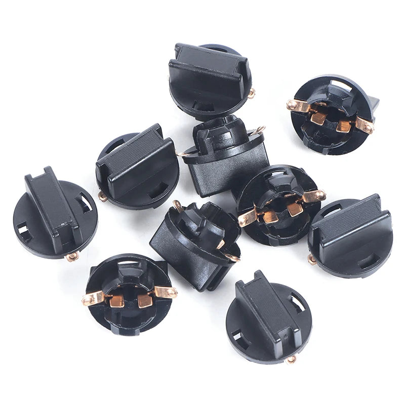 10-Pack T10 W5W Wedge Bulb Socket Holders – Twist Lock