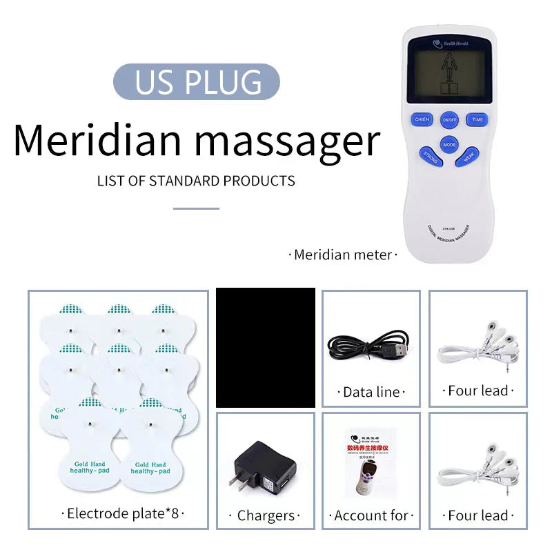 TENS Dual-Channel Muscle Stimulator & Body Massager Device