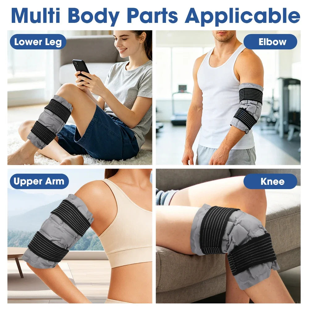Reusable Hot Cold Compress Knee Wrap – SAP Gel Ice Pack
