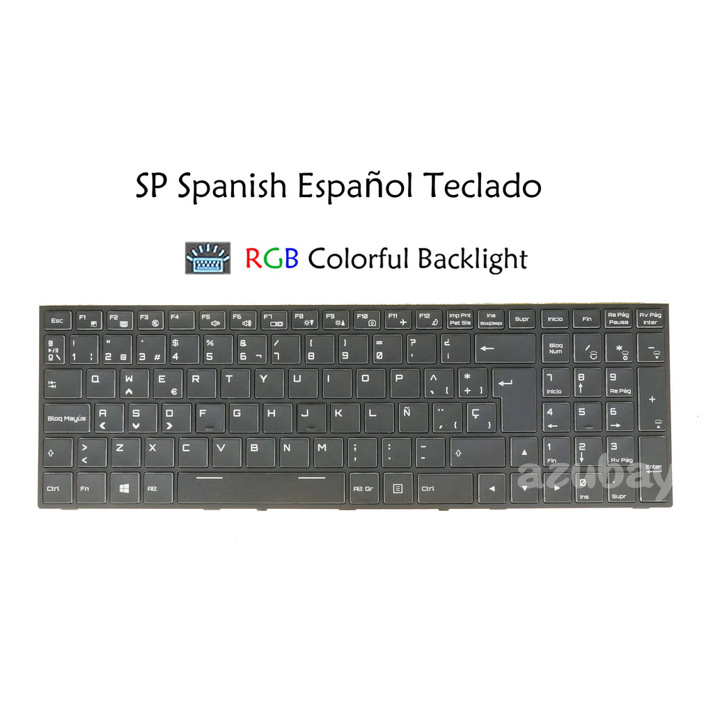 RGB Backlit Keyboard for Clevo P650 P651 P655 P670 | Multi-Language