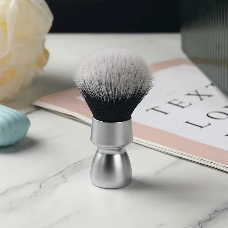 YAQI Men's Shaving Brush – Aluminum Handle Synthetic Tuxedo Knot