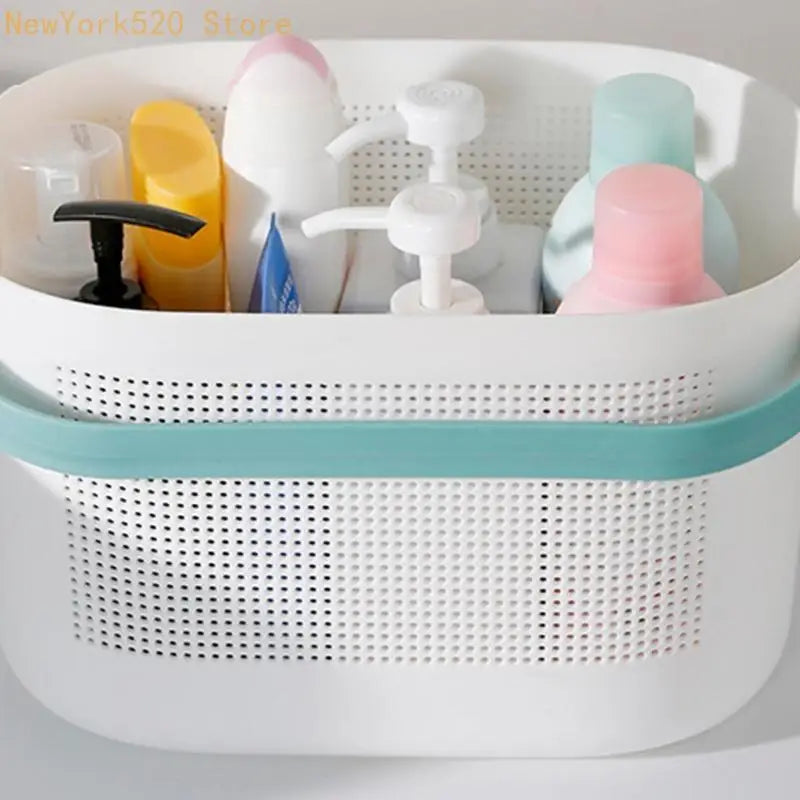 Plastic Storage Basket with Handle – Shower Caddy Organizer