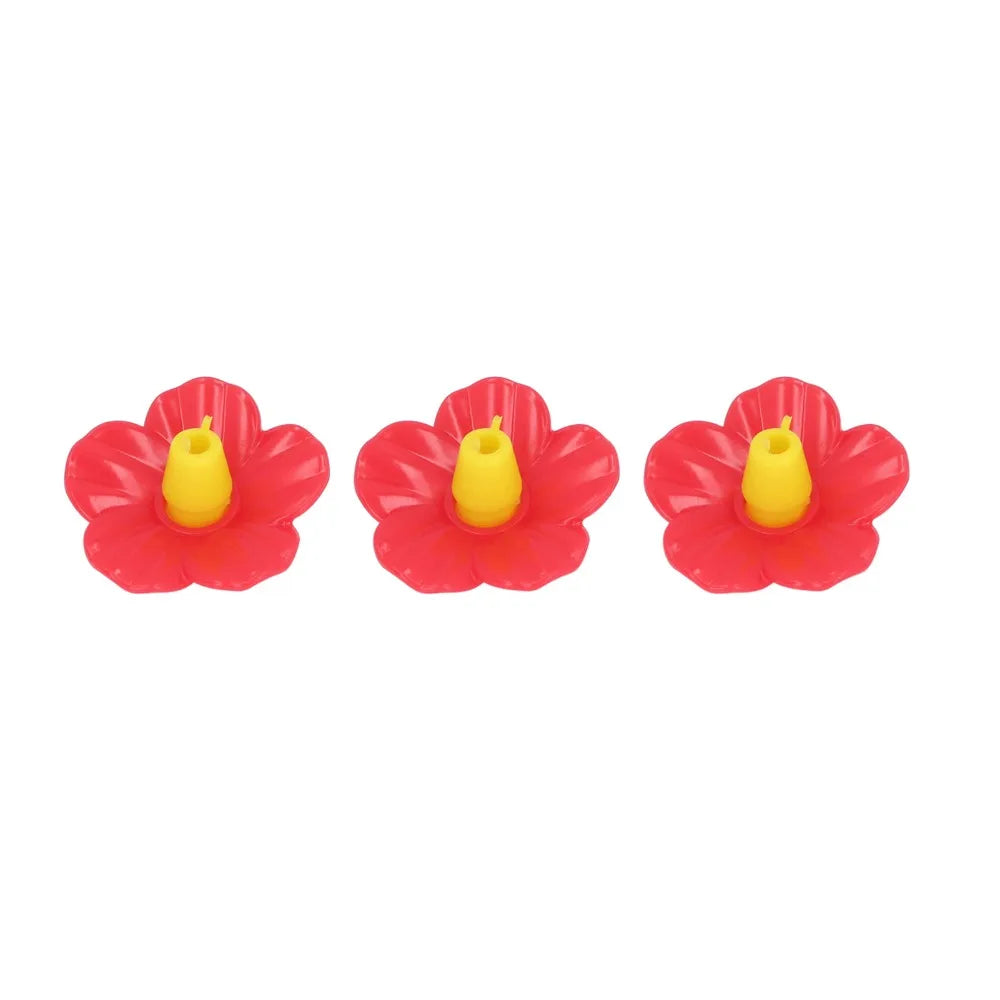 24-Pc Hummingbird Feeder Replacement Flowers 7mm Ports & Brushes